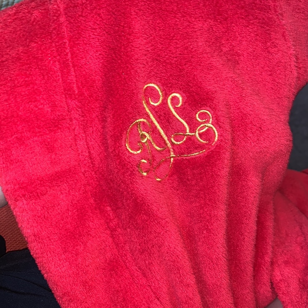 RALPH LAUREN RED ROBE - Picture 2 of 3
